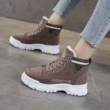 Allwanna  Ladies Casual Shoes Lace-Up Fashion Sneakers Platform Snow Boots Winter Women Boots Warm Plush Women's Shoes  Zapatos De Mujer