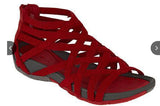 Allwanna 2022 Summer Women Sandals Round Toe Hollow Wedges Sandals Casual Closed Toe Flat Rome Sandals Plus Size Leopard Sandals
