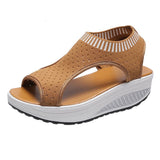 Allwanna  Plus Size Sandals Women 2022 Fashion Casual Platform Sandals Women Shoes Comfort Summer Soft Sport Sandals Breathable Sneakers