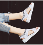 Allwanna  Sandals Women Summer 2022 New Open Toed Flat Roman Women Sandals Flying Woven Hollow Platform Sports Sandals Tenis De Mujer