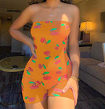 Allwanna  Sexy Women Playsuit Summer Skinny Sleeveless Off Shoulder Bodycon Stretch Leotard Short Romper Pajama Jumpsuit Sleepwear