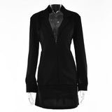 Allwanna Autumn Turn-Down Collar Button Mini Skirt Suits Women 2022 Fashion Elegant Blazer Sexy Long Sleeve Female Chic High Street Sets